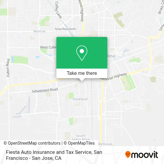 Fiesta Auto Insurance and Tax Service map