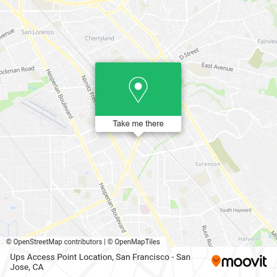 Ups Access Point Location map