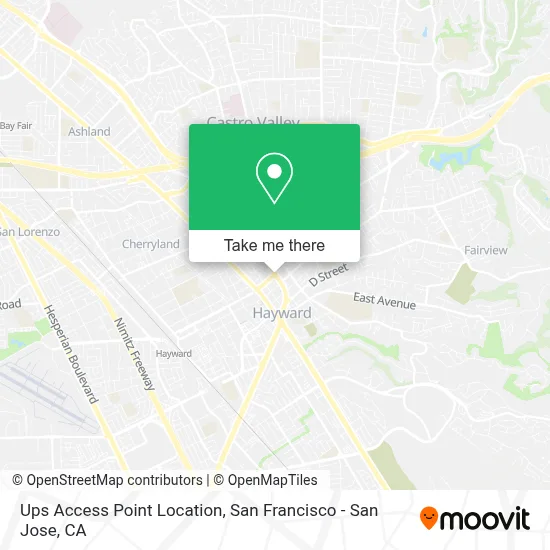 Ups Access Point Location map