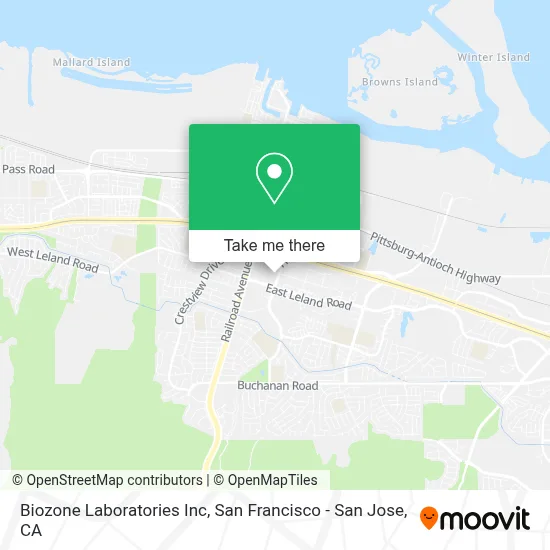 Biozone Laboratories Inc map