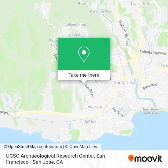 UCSC Archaeological Research Center map