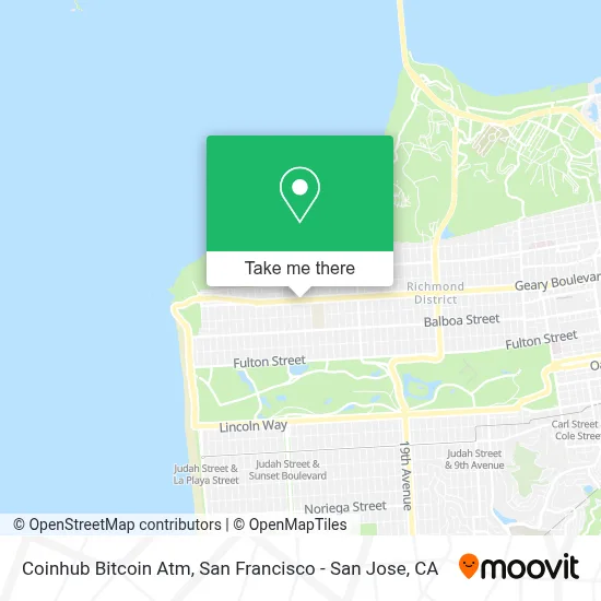 Coinhub Bitcoin Atm map