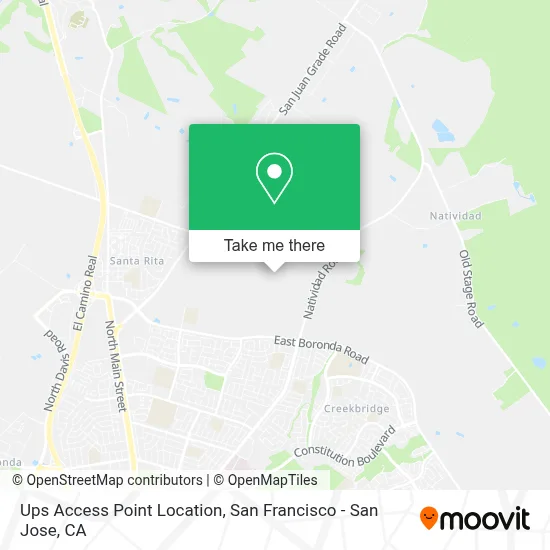 Ups Access Point Location map