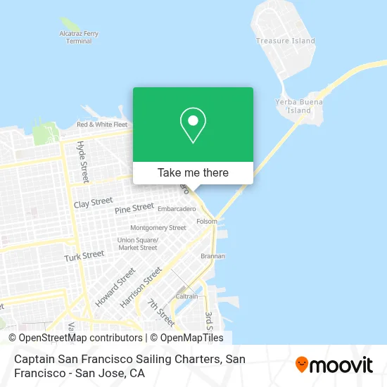 Captain San Francisco Sailing Charters map