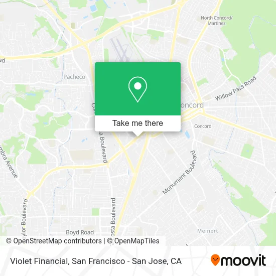 Violet Financial map