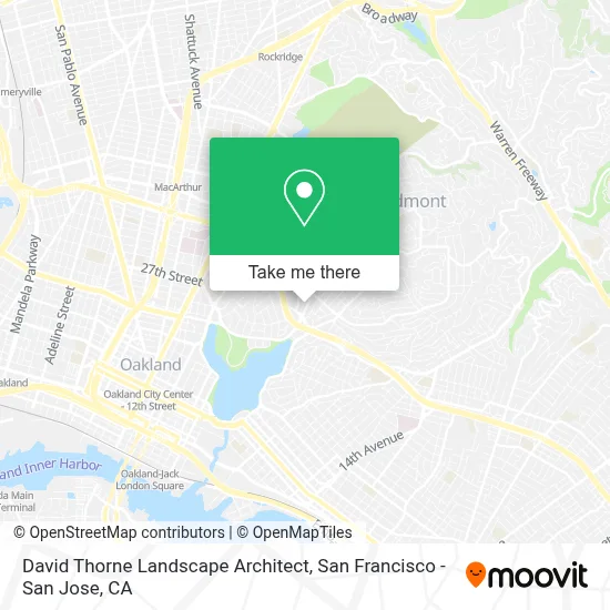 David Thorne Landscape Architect map