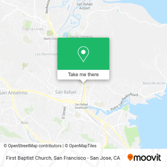 First Baptist Church map