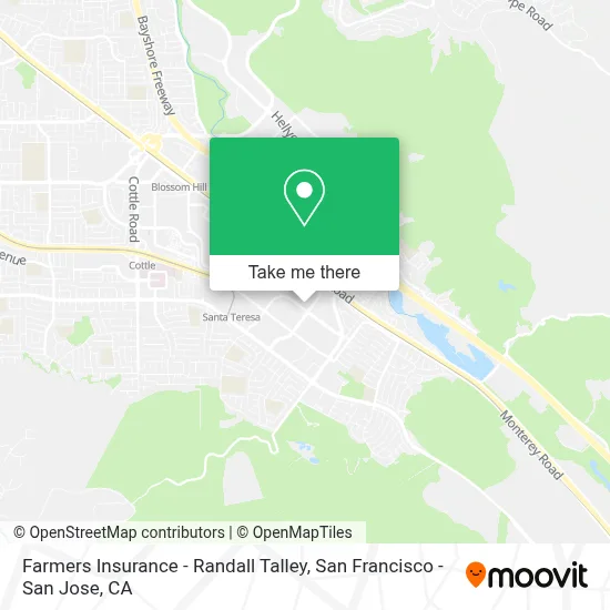 Farmers Insurance - Randall Talley map