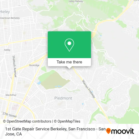 1st Gate Repair Service Berkeley map