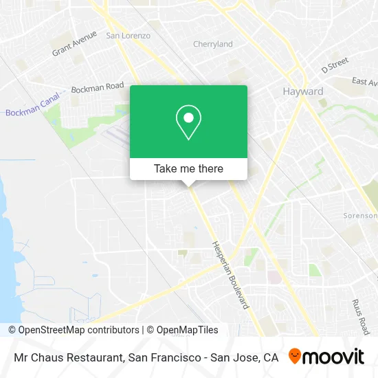 Mr Chaus Restaurant map