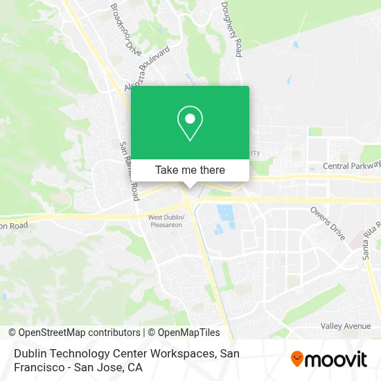 Dublin Technology Center Workspaces map