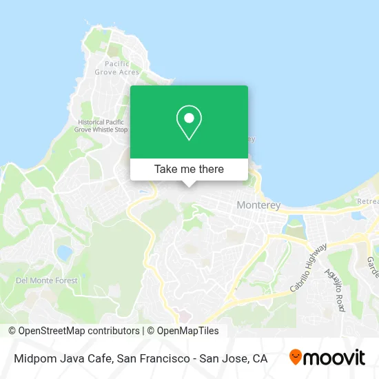 Midpom Java Cafe map