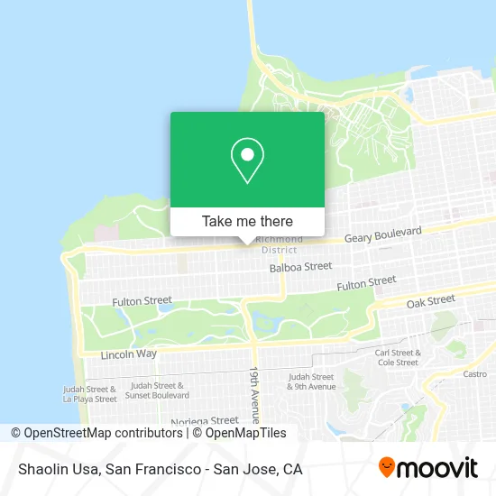 Shaolin Usa map