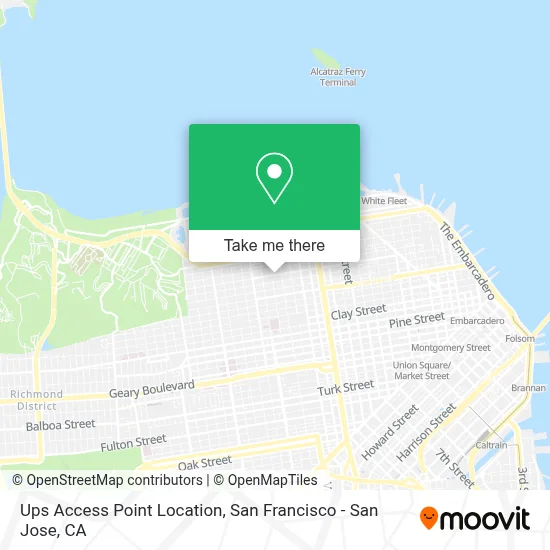 Ups Access Point Location map