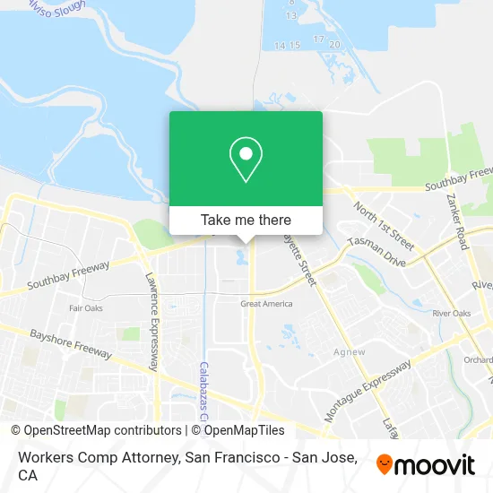 Workers Comp Attorney map