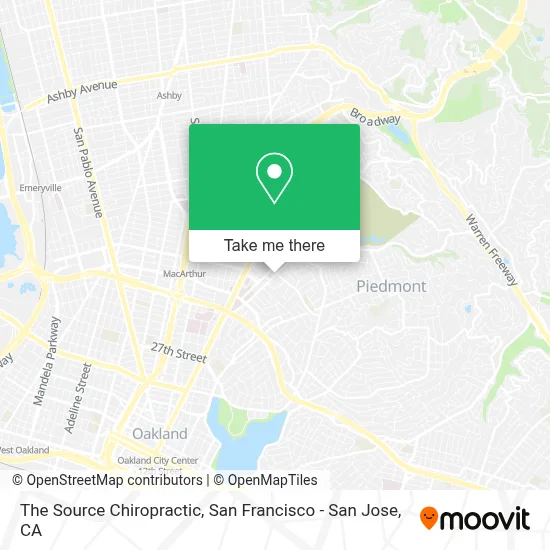 The Source Chiropractic map