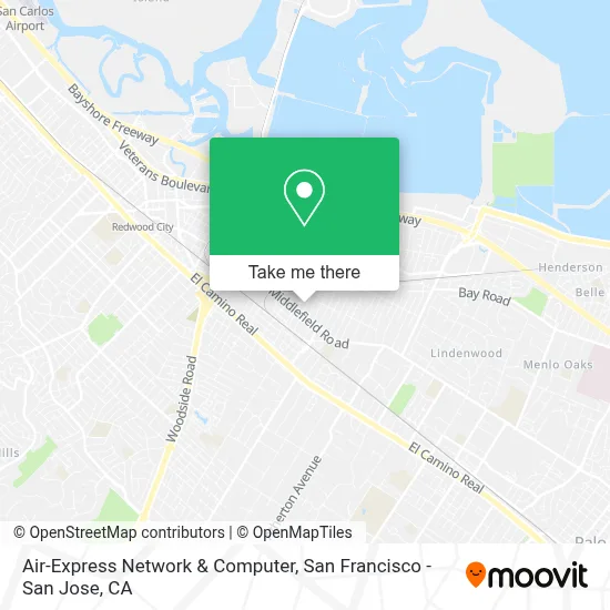 Air-Express Network & Computer map