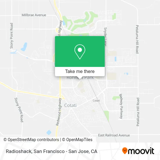 Radioshack map