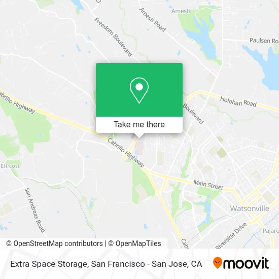 Extra Space Storage map
