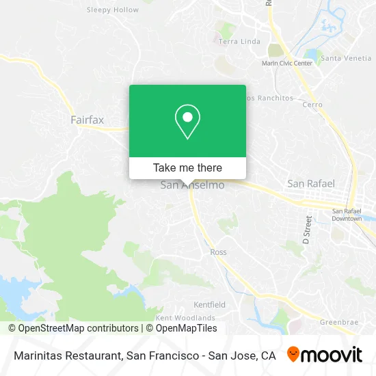 Marinitas Restaurant map