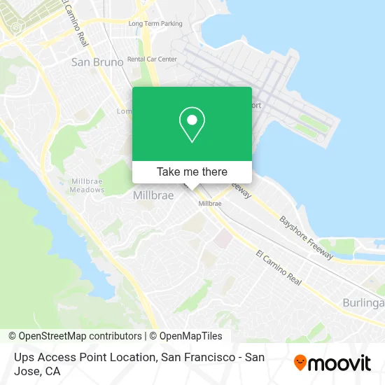 Ups Access Point Location map