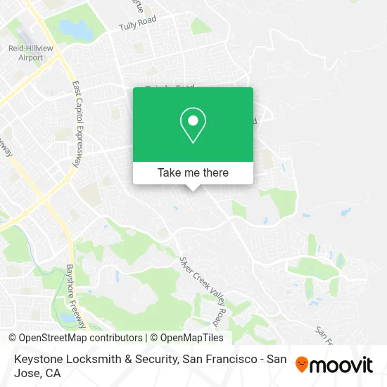 Keystone Locksmith & Security map