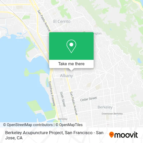 Berkeley Acupuncture Project map