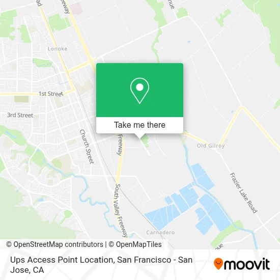 Ups Access Point Location map