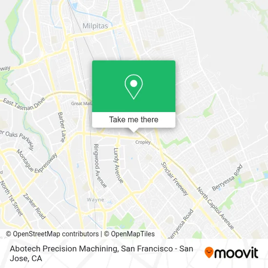 Abotech Precision Machining map
