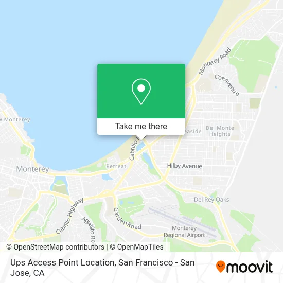 Ups Access Point Location map