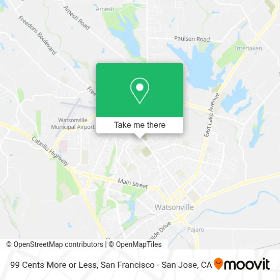 99 Cents More or Less map