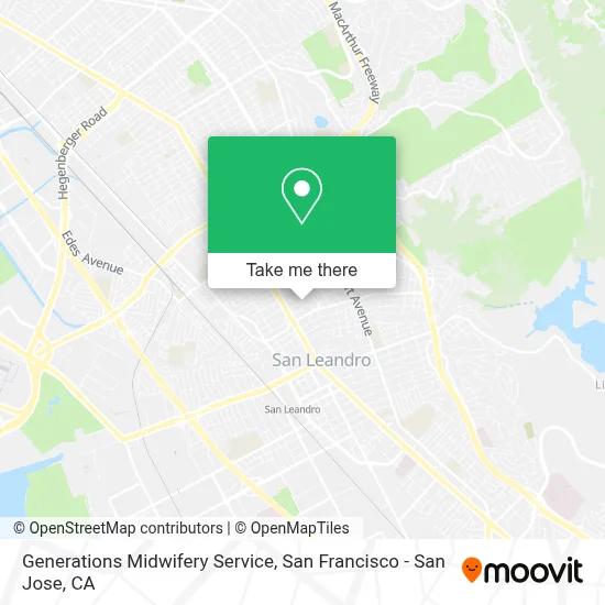 Generations Midwifery Service map