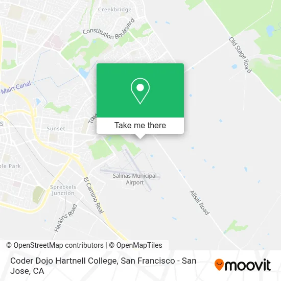 Coder Dojo Hartnell College map