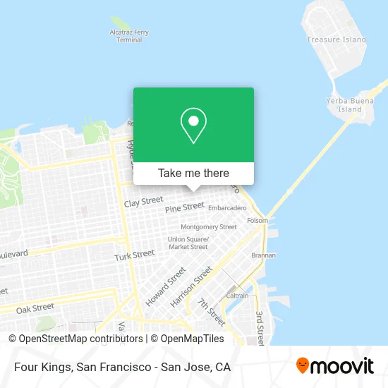 Four Kings map