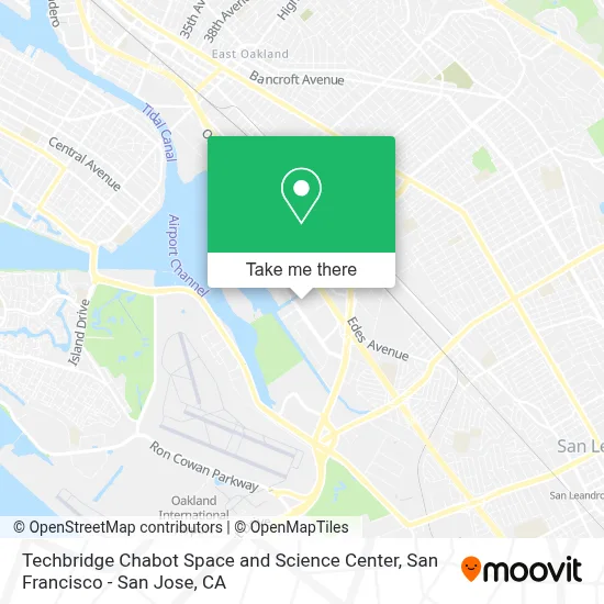 Techbridge Chabot Space and Science Center map