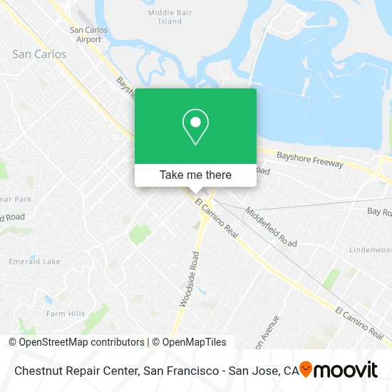 Chestnut Repair Center map