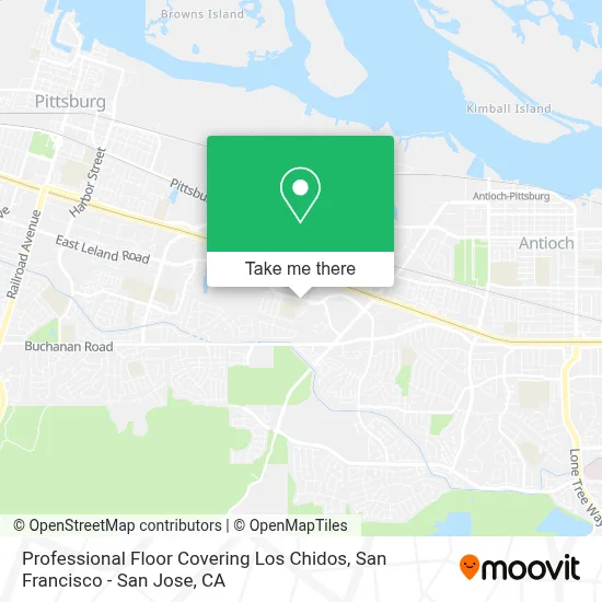 Professional Floor Covering Los Chidos map