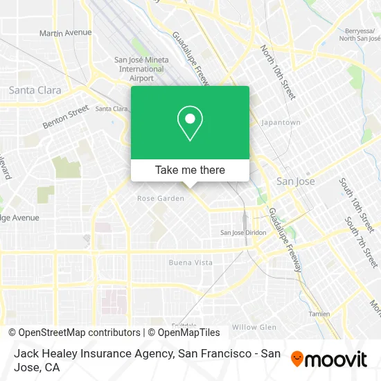 Jack Healey Insurance Agency map