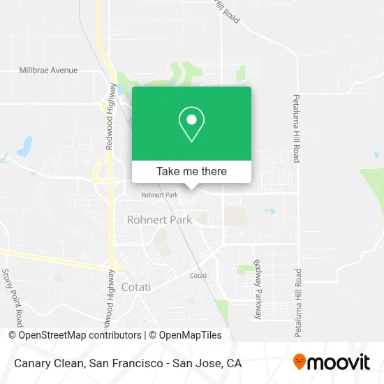 Canary Clean map