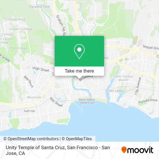 Unity Temple of Santa Cruz map