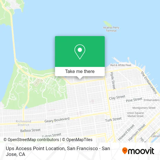 Ups Access Point Location map