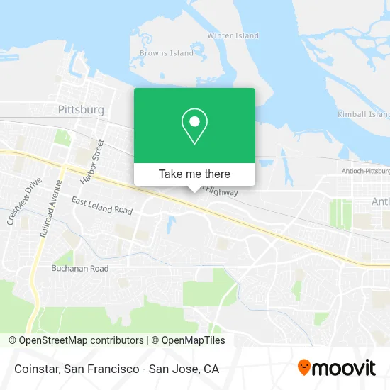 Coinstar map