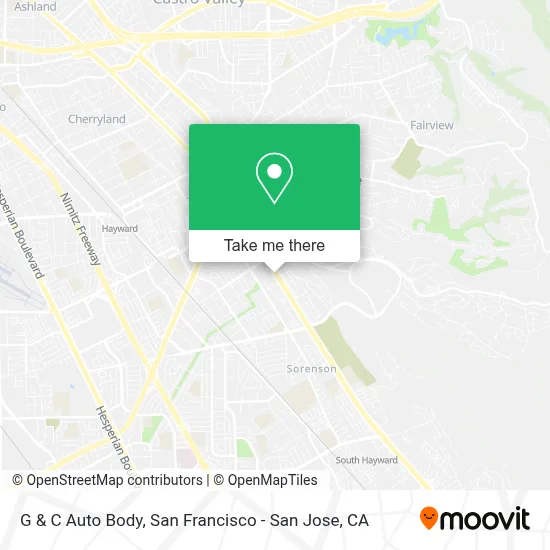 G & C Auto Body map