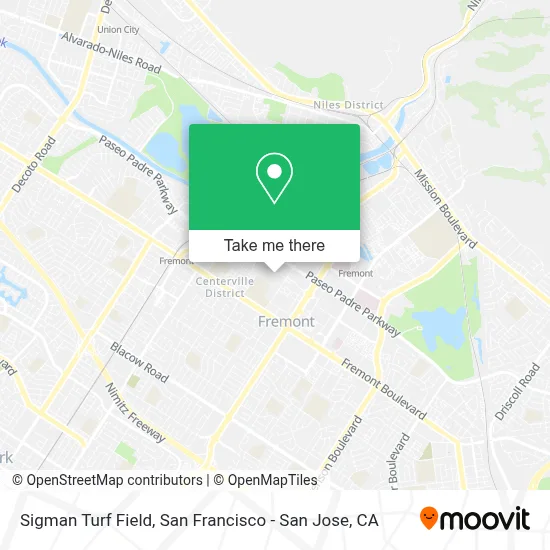 Sigman Turf Field map