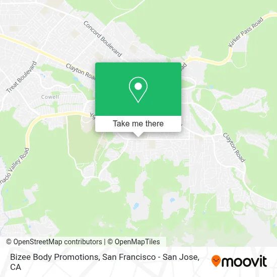 Bizee Body Promotions map