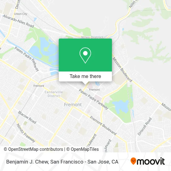 Benjamin J. Chew map