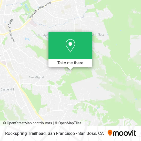 Rockspring Trailhead map