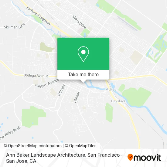 Ann Baker Landscape Architecture map