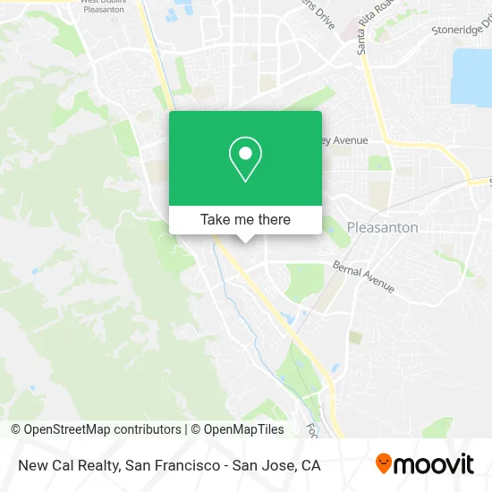 New Cal Realty map