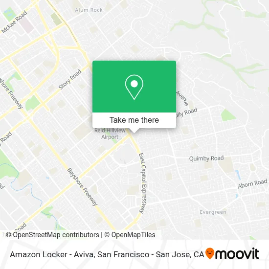 Amazon Locker - Aviva map
